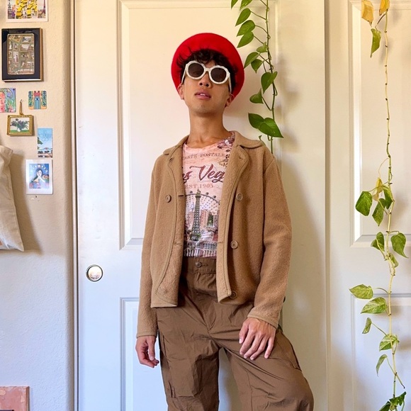 Tan Vintage Wool Jacket - Picture 8 of 8